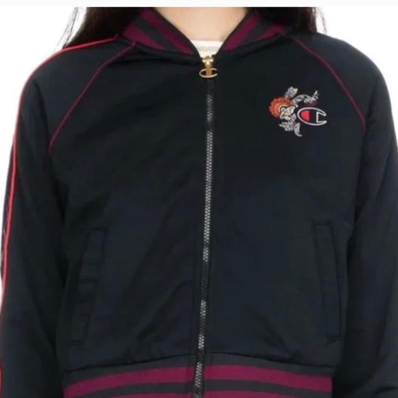 Champion Women’s Block Floral Logo Tracksuit Jacket and Pants size S-XS - Picture 3 of 16